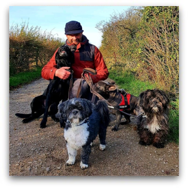 Russ from Rumbles Dog Walking, Thornton, Lancs FY5.  Dog walker covering Thornton, Cleveleys, Anchorsholme and Fleetwood.